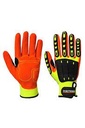 Guante anti impact grip amarillo/naranja