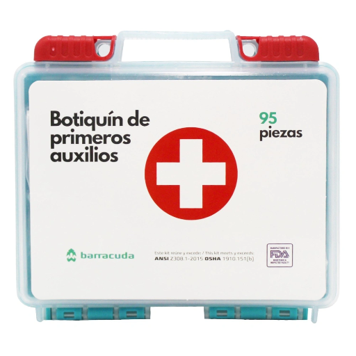 [BOTBAR] Botiquín Primeros Auxilio Barracuda 95 pcs